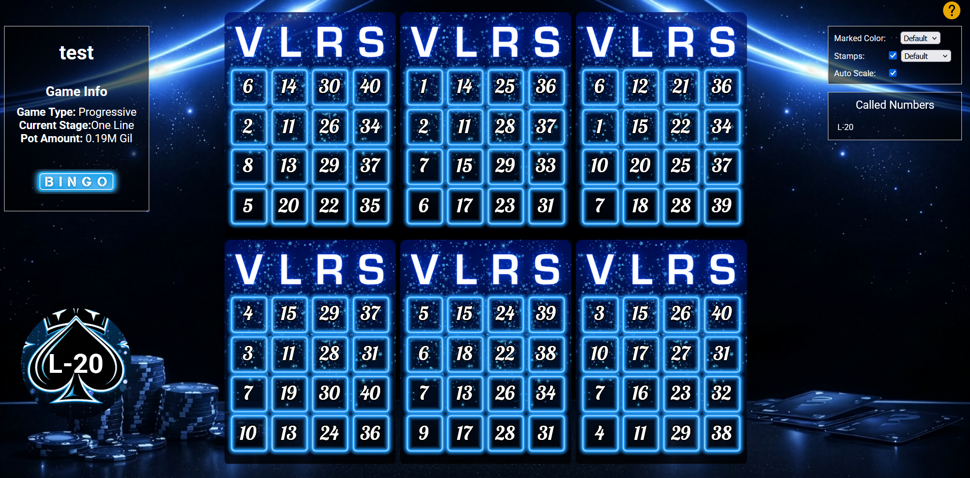 SimpleBingo theme