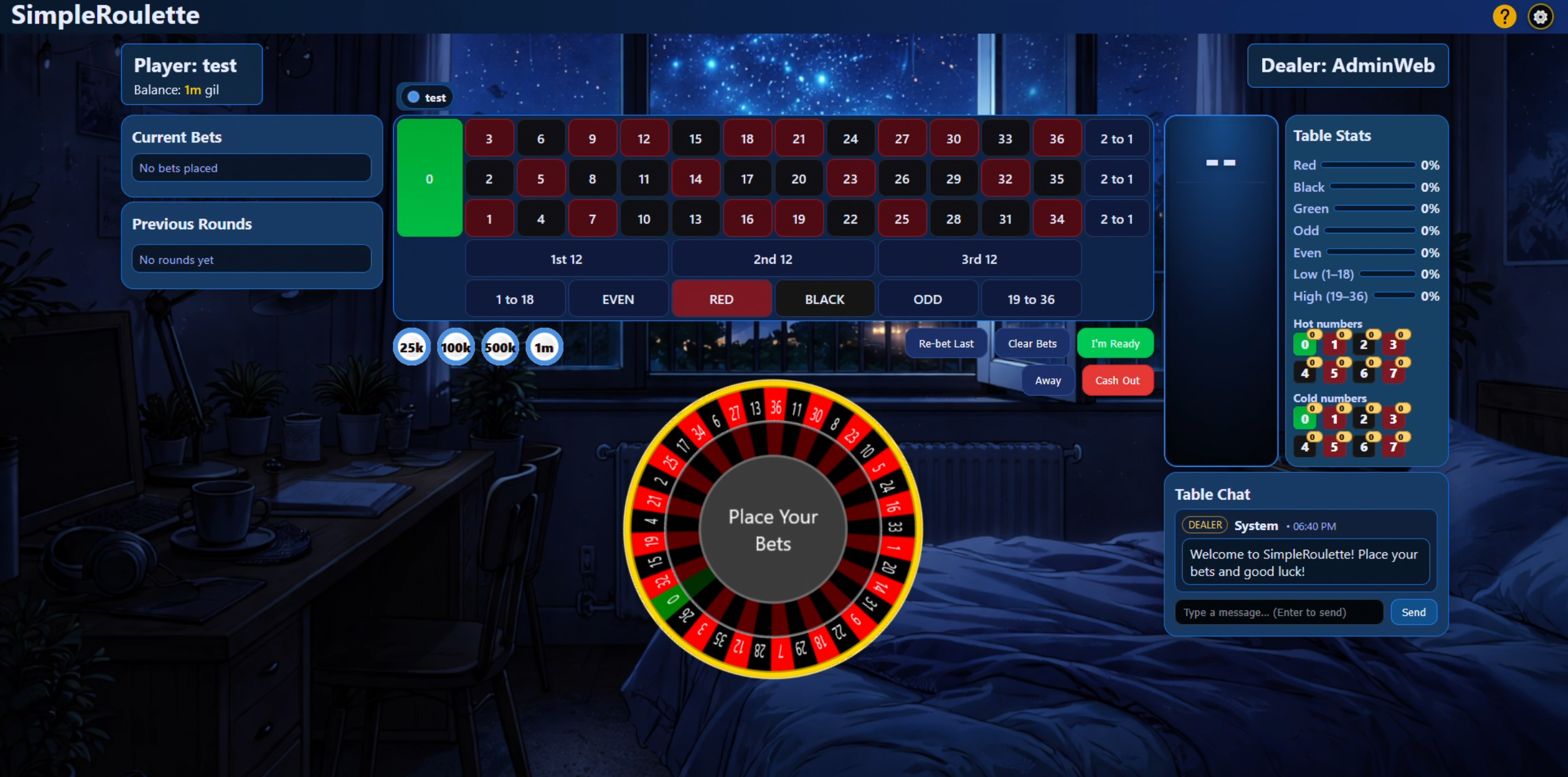 SimpleRoulette theme