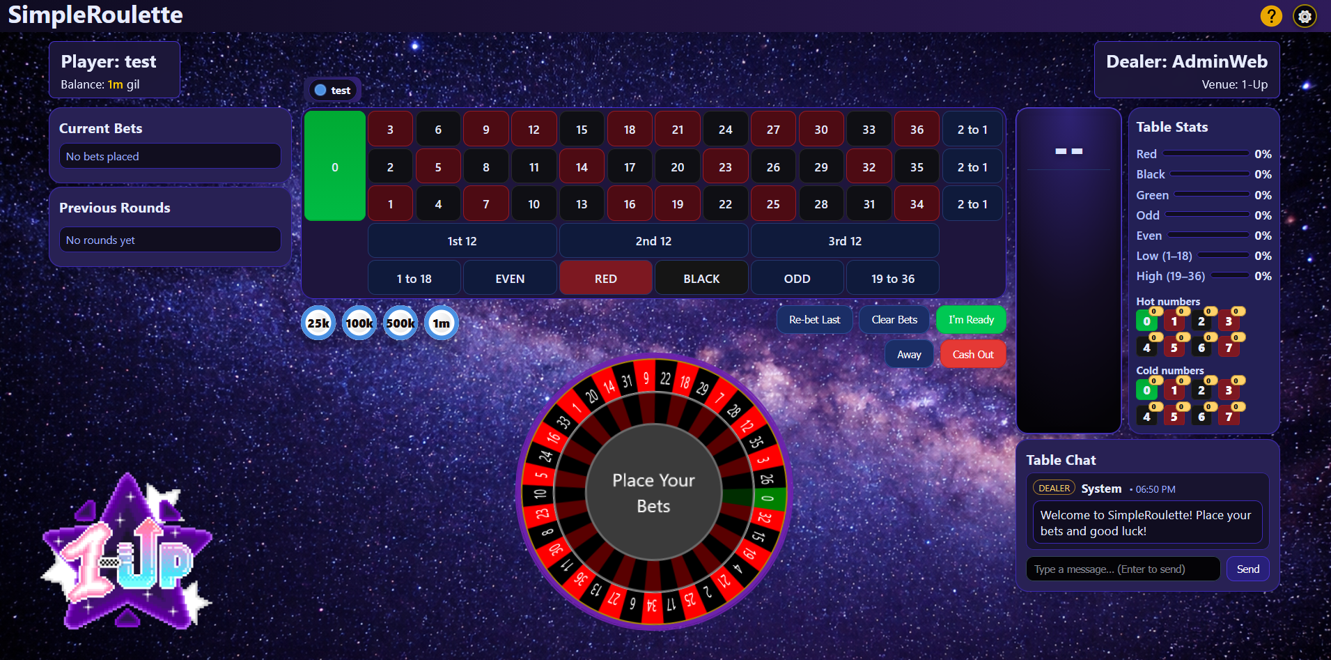 SimpleRoulette theme