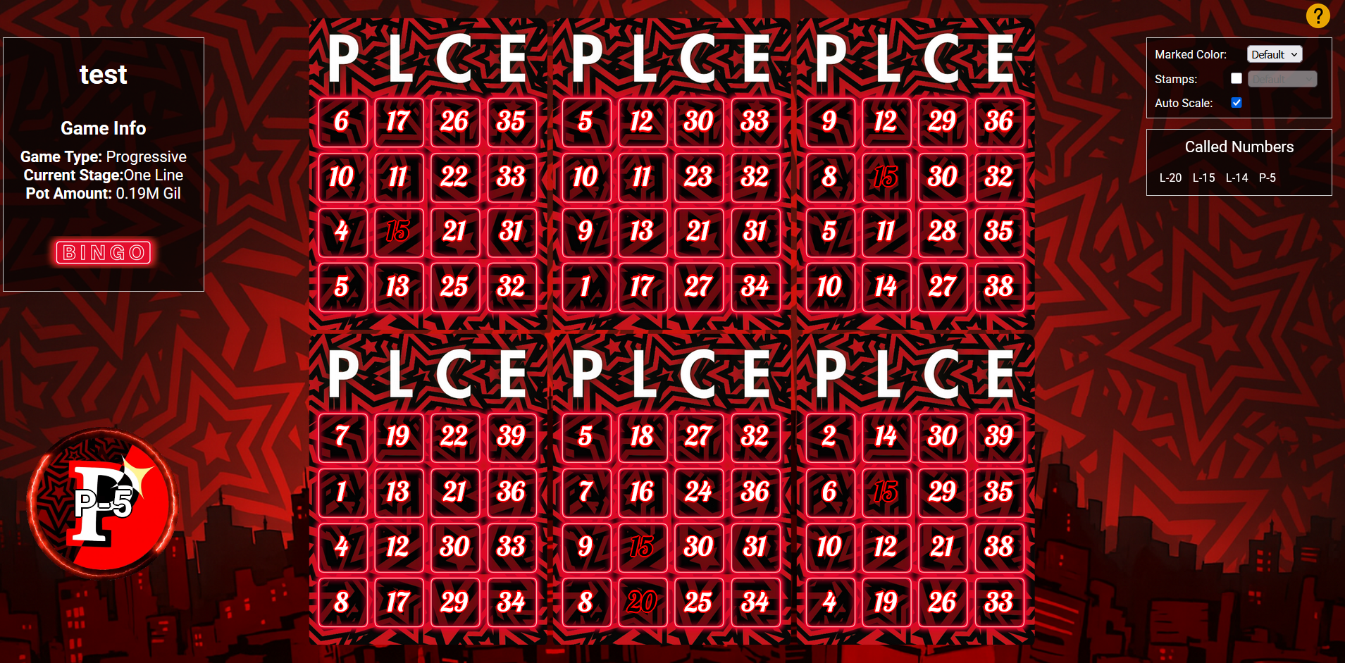 SimpleBingo theme