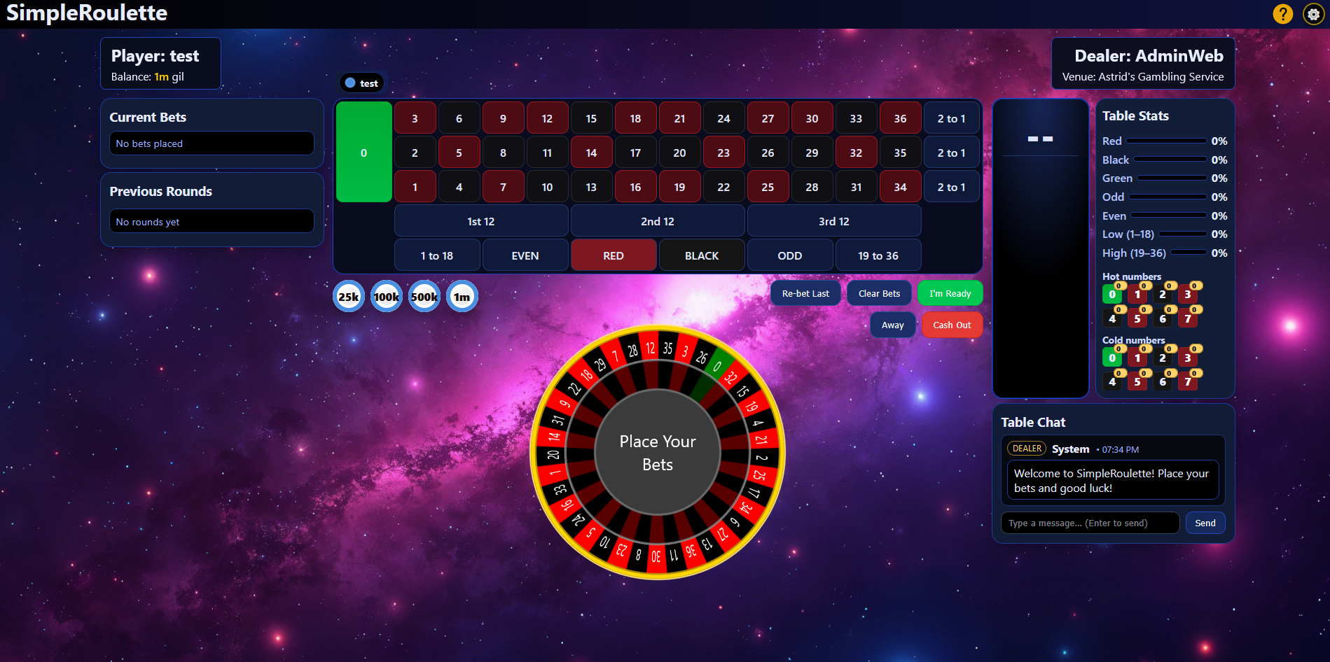 SimpleRoulette theme