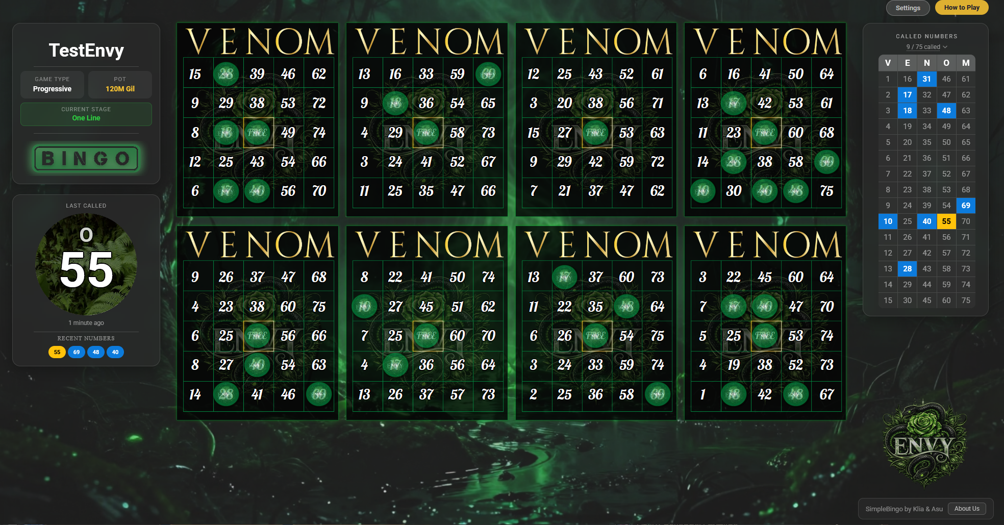 SimpleBingo theme