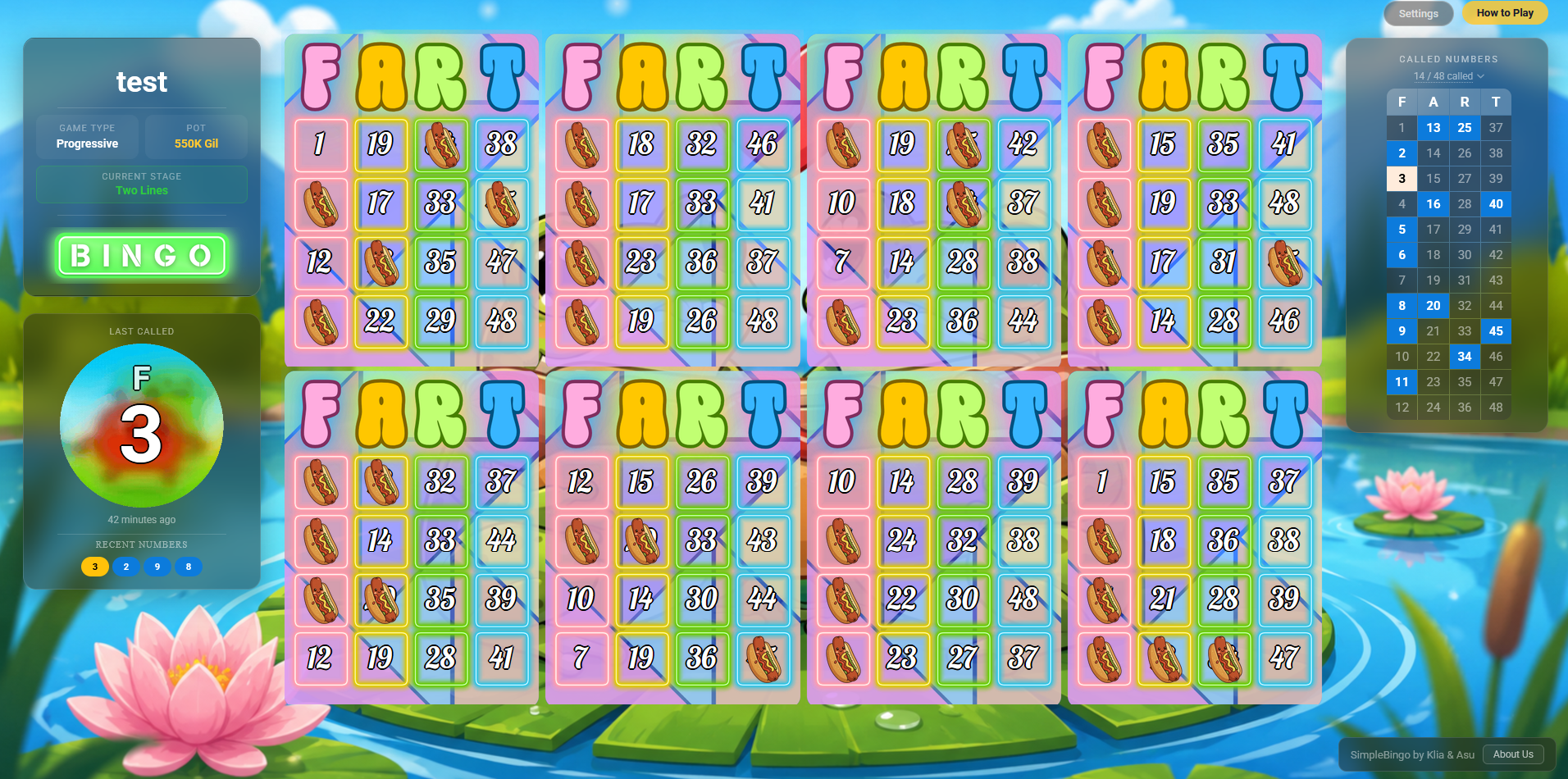 SimpleBingo theme