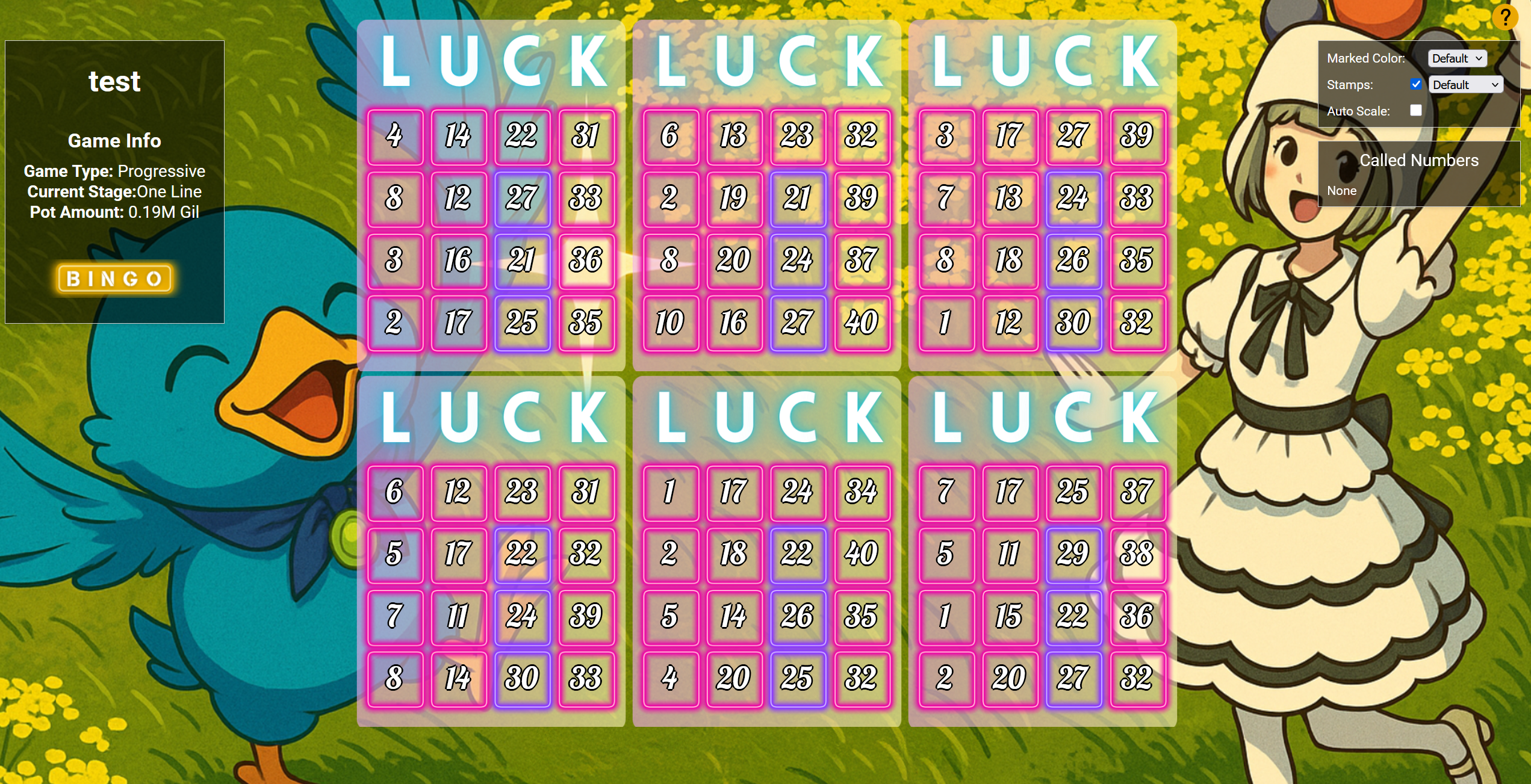 SimpleBingo theme