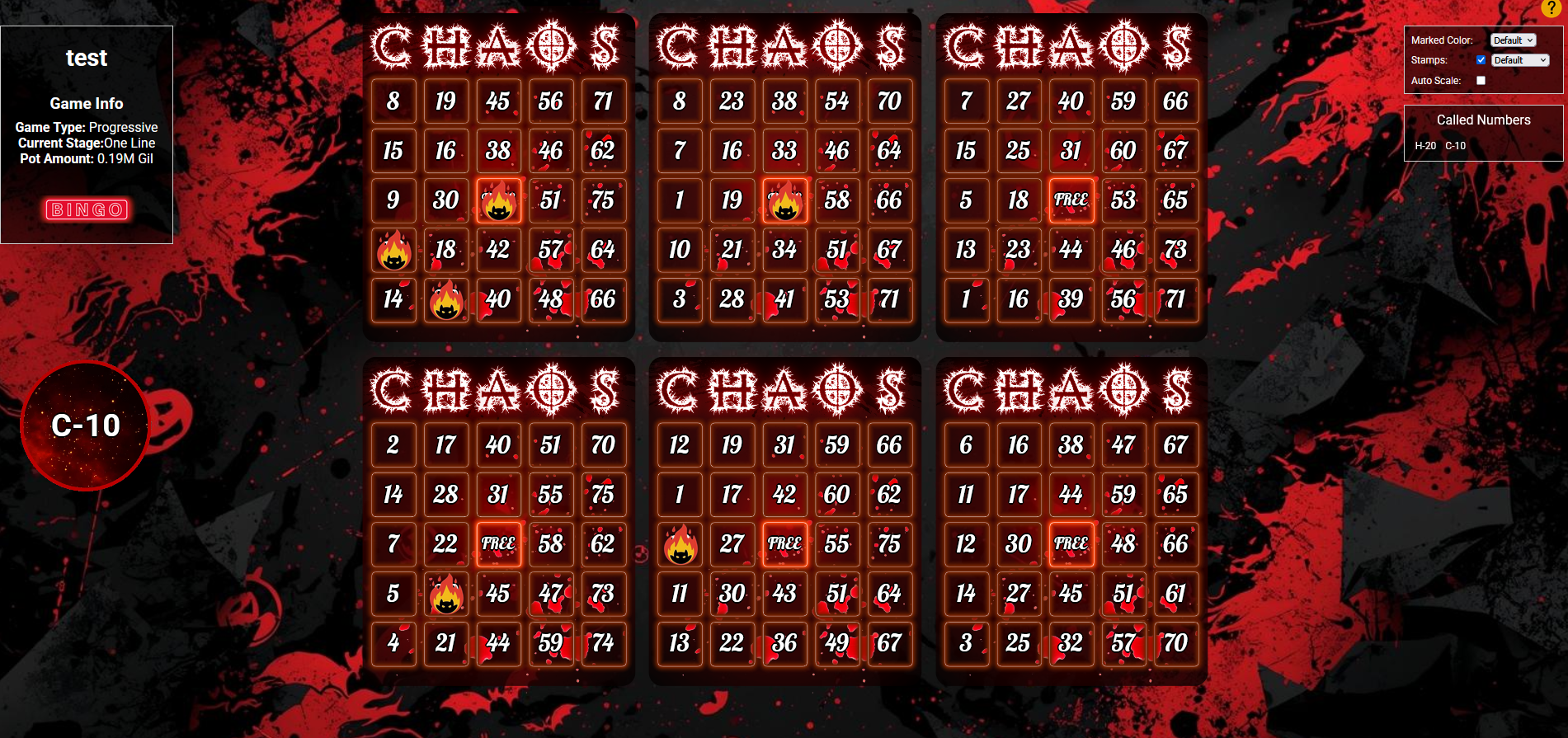 SimpleBingo theme