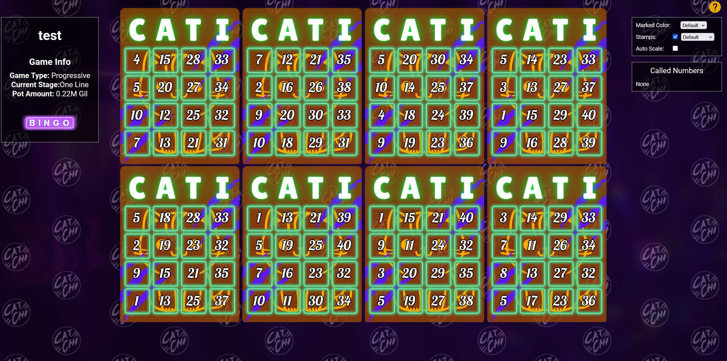 SimpleBingo theme