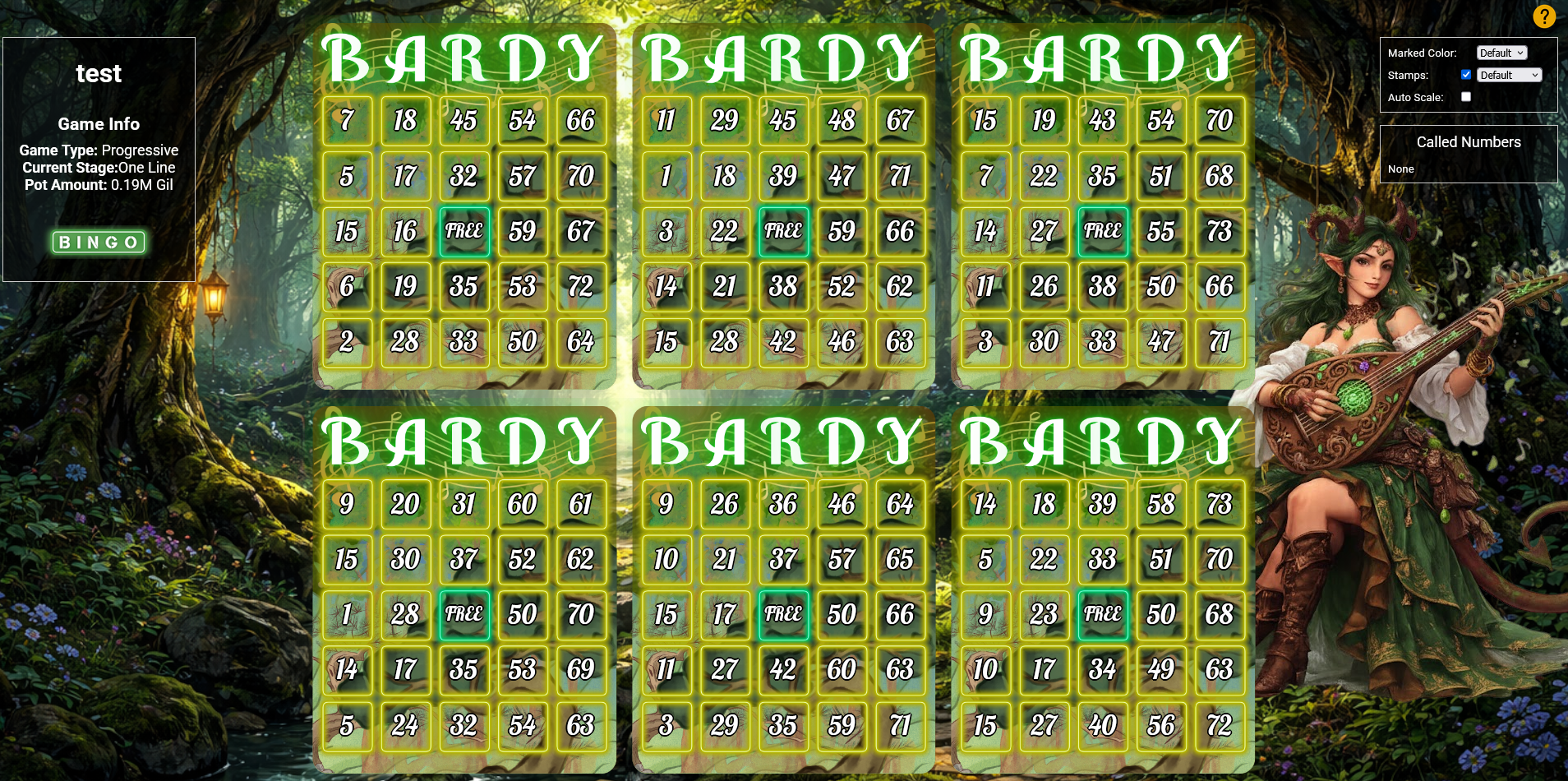 SimpleBingo theme