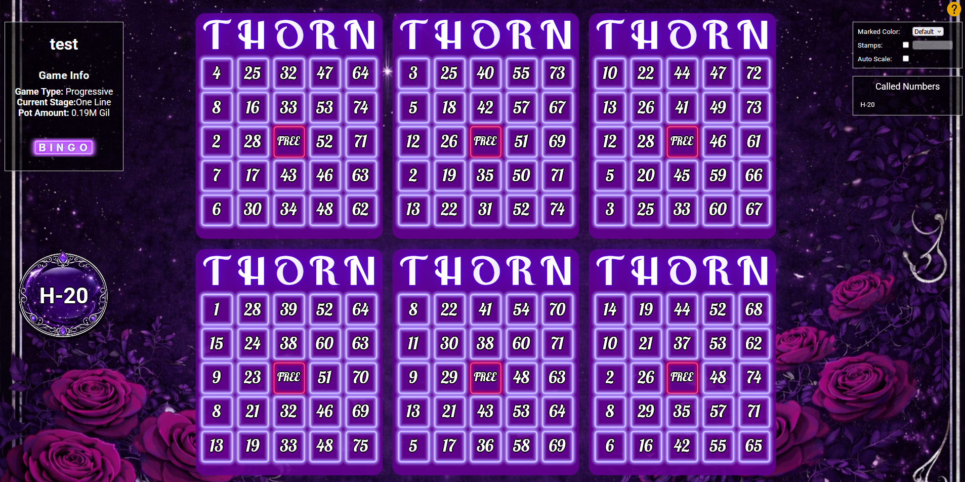 SimpleBingo theme