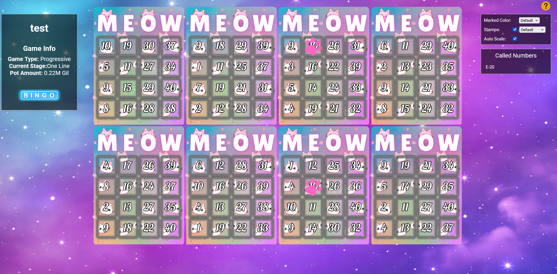 SimpleBingo theme