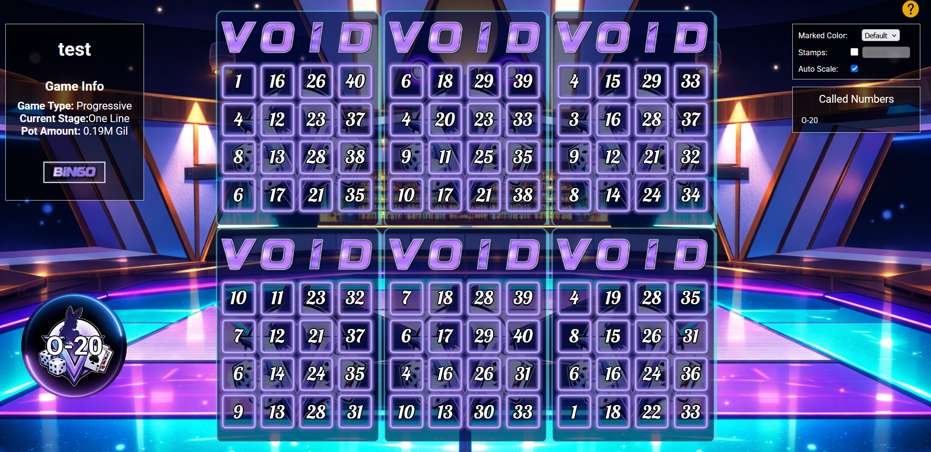 SimpleBingo theme
