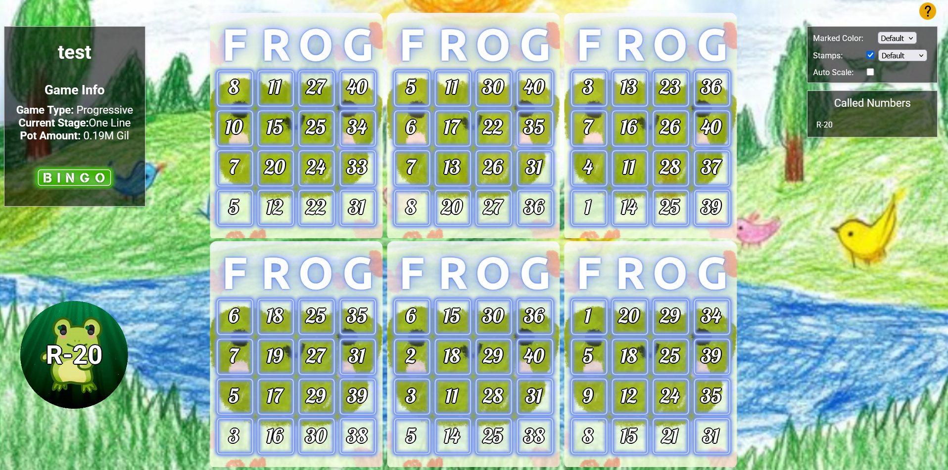 SimpleBingo theme