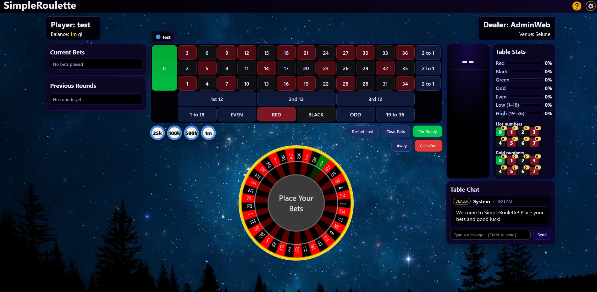 SimpleRoulette theme