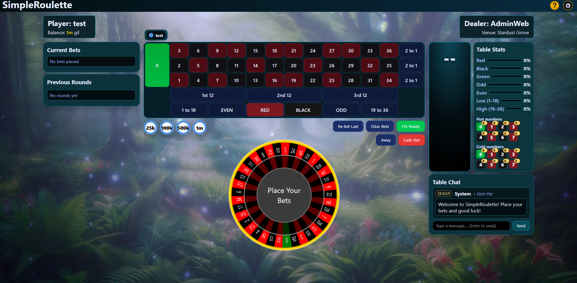 SimpleRoulette theme