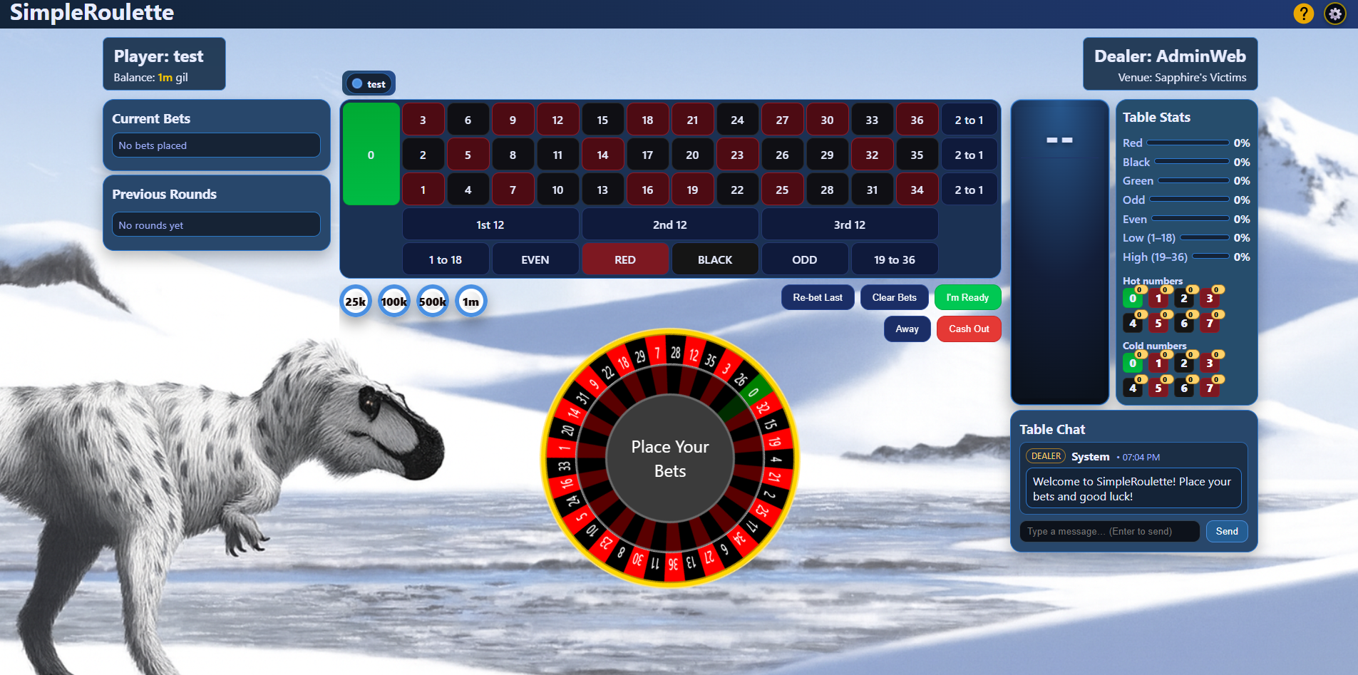 SimpleRoulette theme