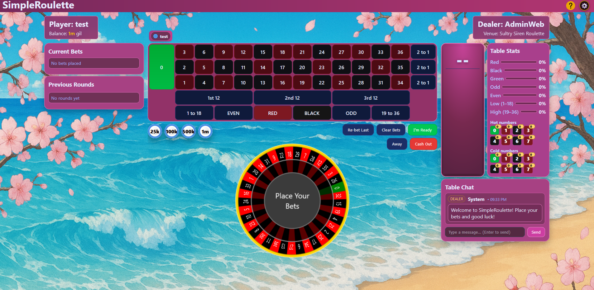 SimpleRoulette theme
