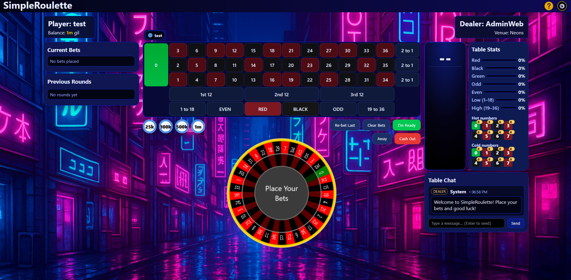 SimpleRoulette theme