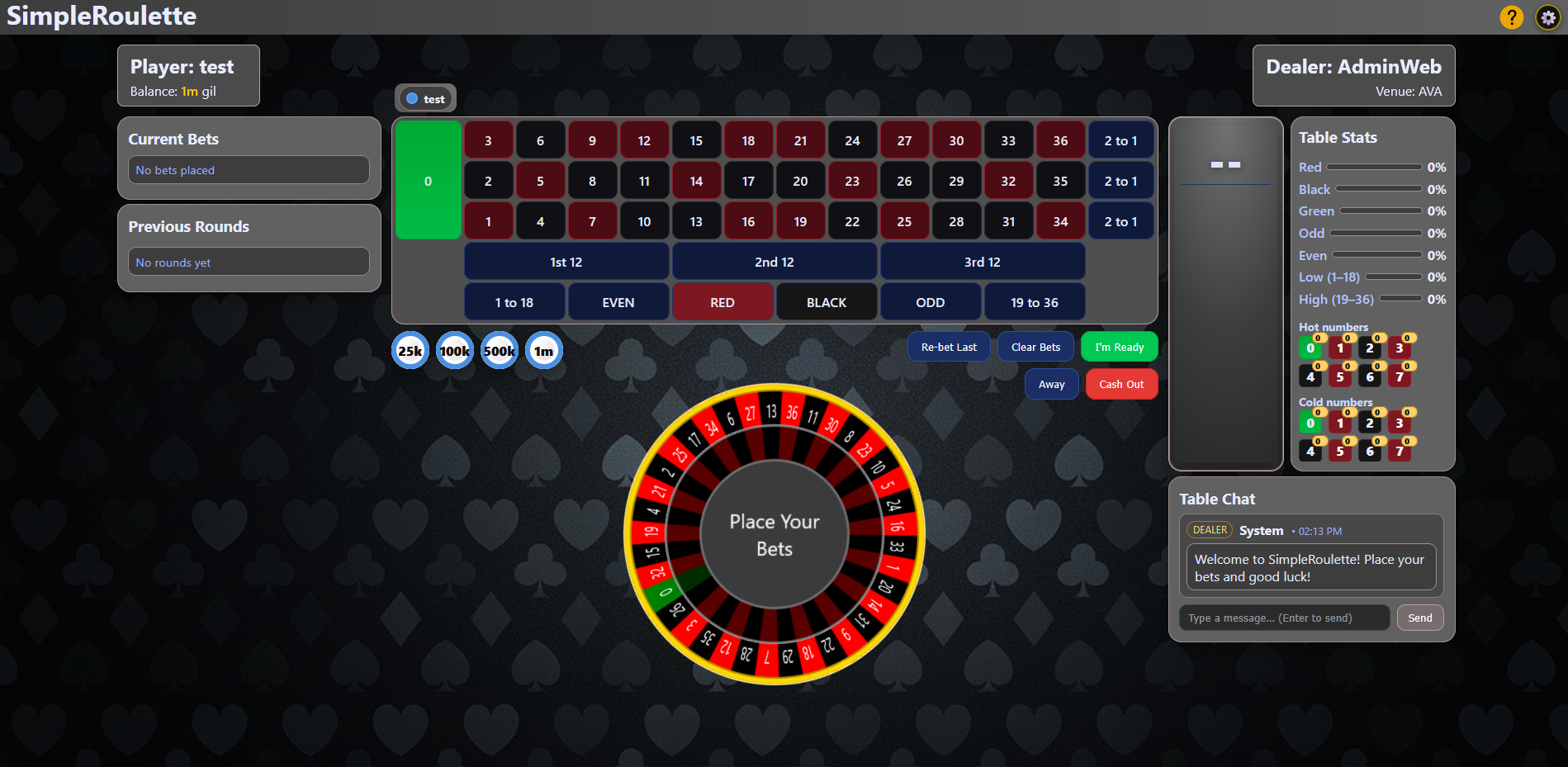 SimpleRoulette theme