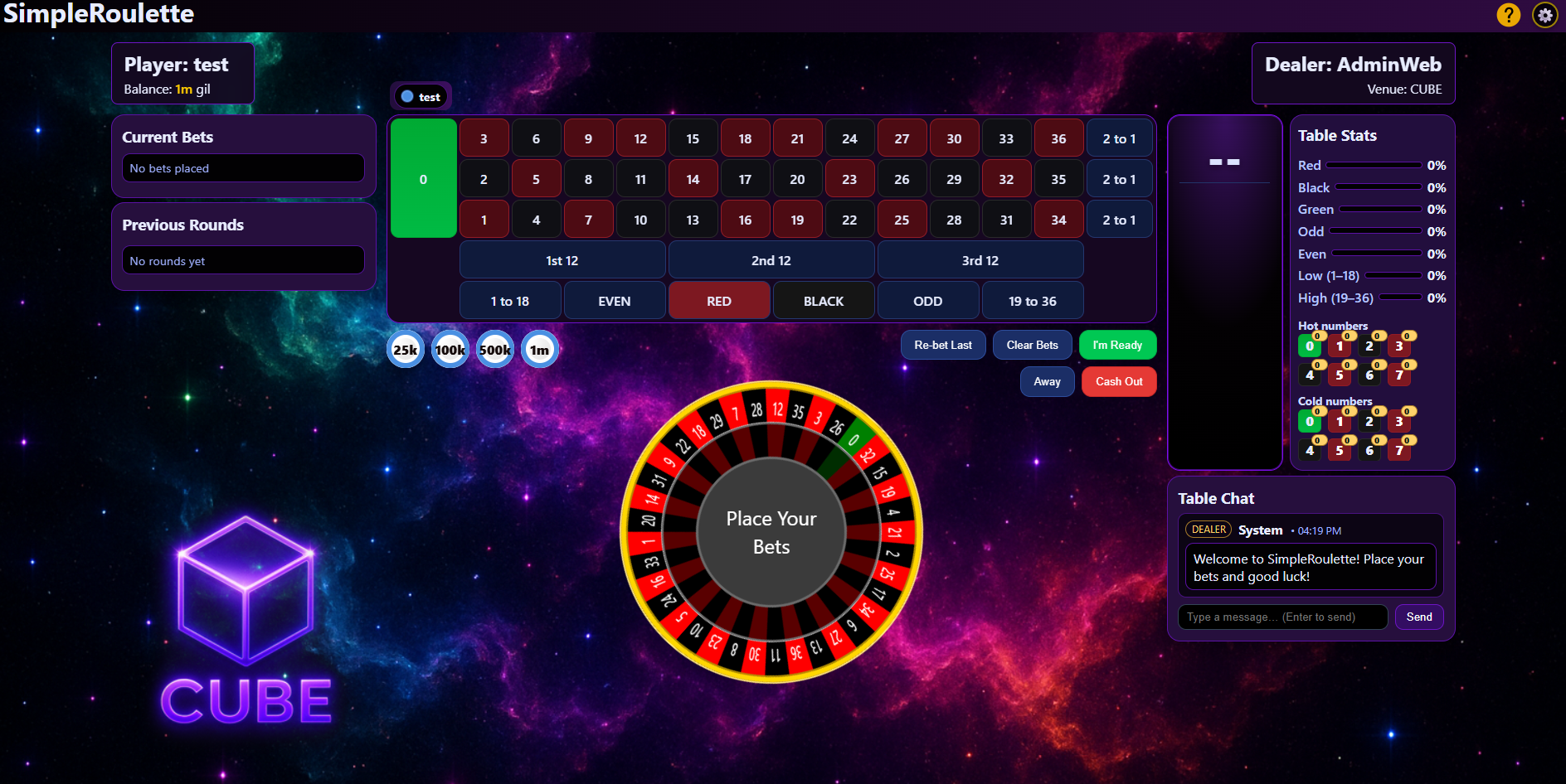 SimpleRoulette theme