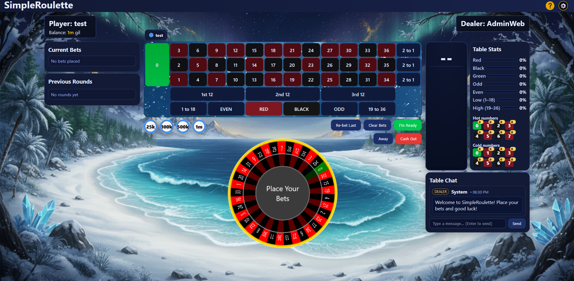 SimpleRoulette theme
