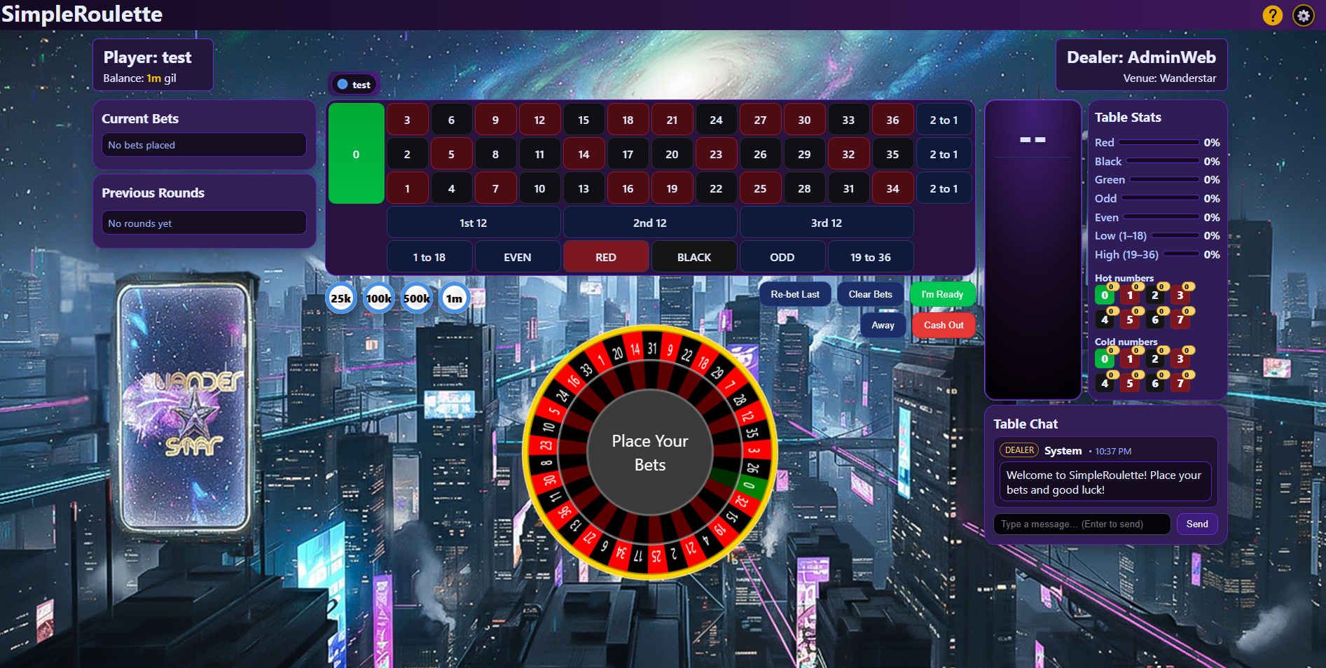 SimpleRoulette theme
