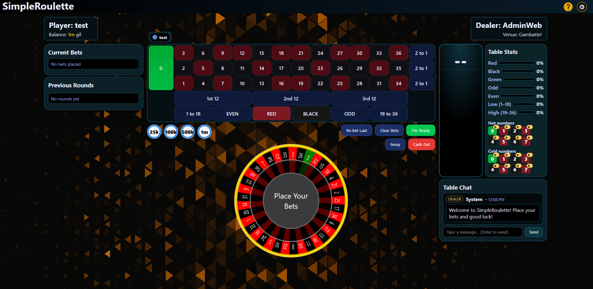 SimpleRoulette theme