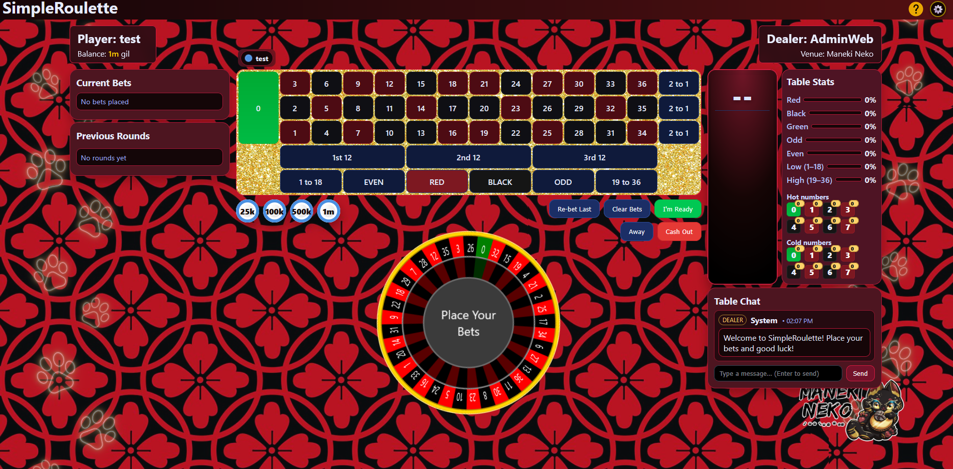 SimpleRoulette theme