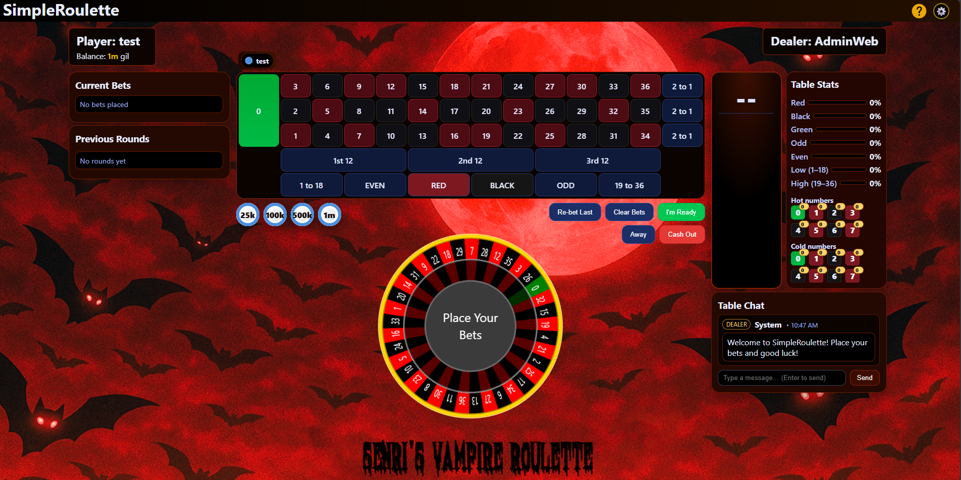 SimpleRoulette theme