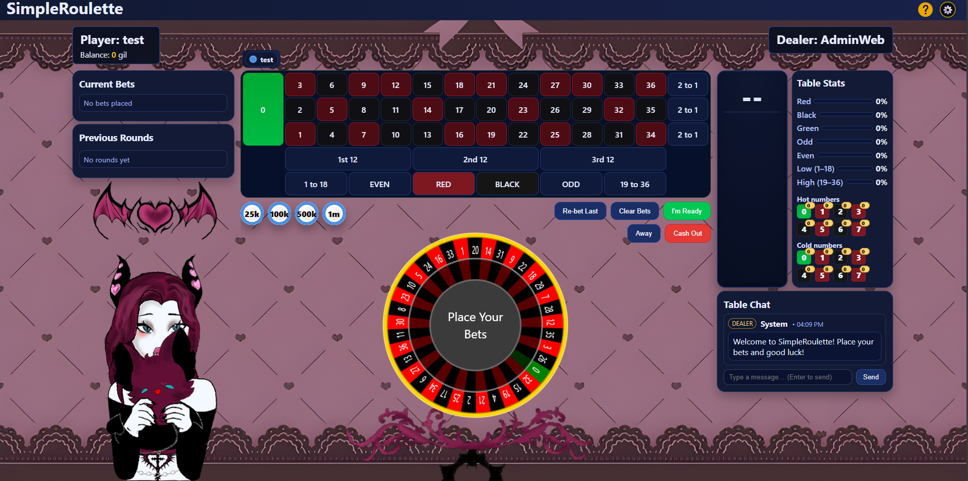 SimpleRoulette theme