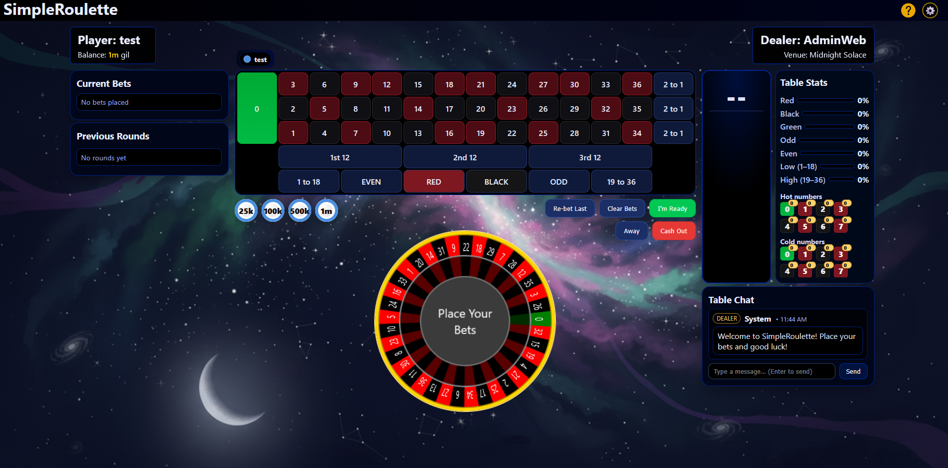 SimpleRoulette theme