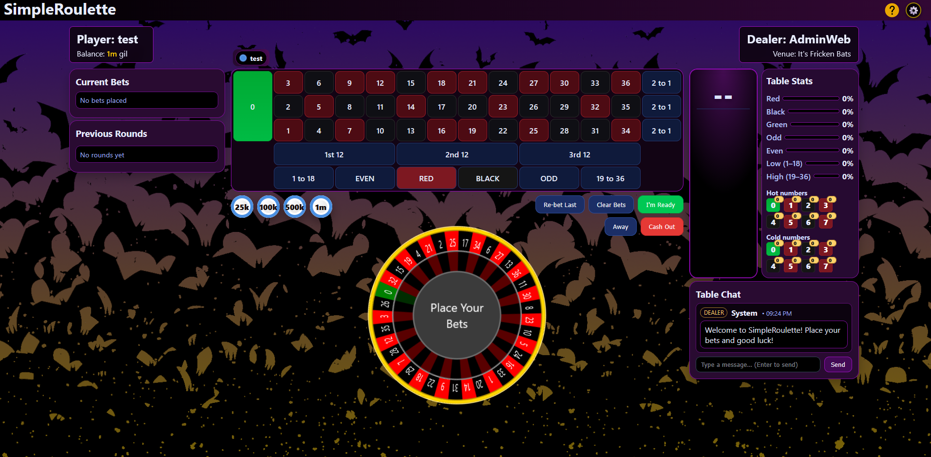 SimpleRoulette theme