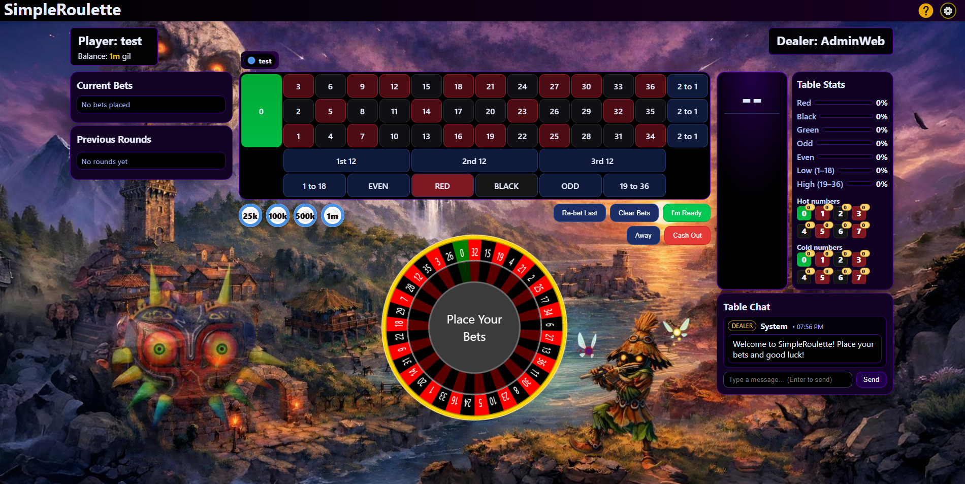 SimpleRoulette theme