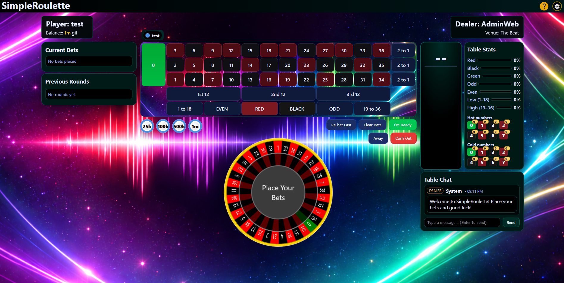 SimpleRoulette theme