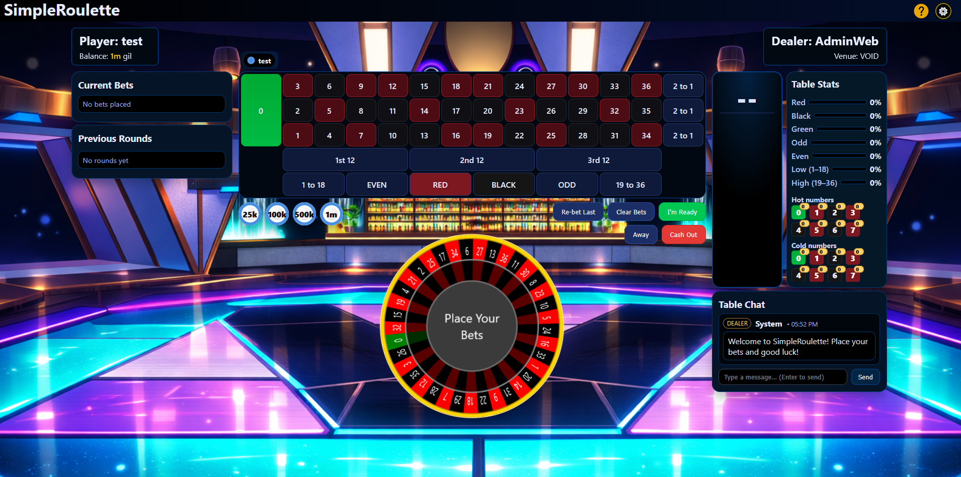 SimpleRoulette theme