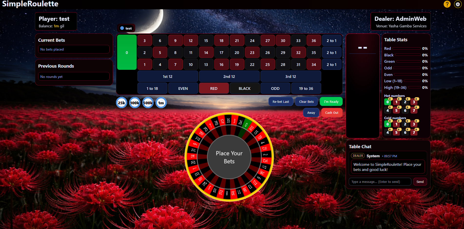 SimpleRoulette theme