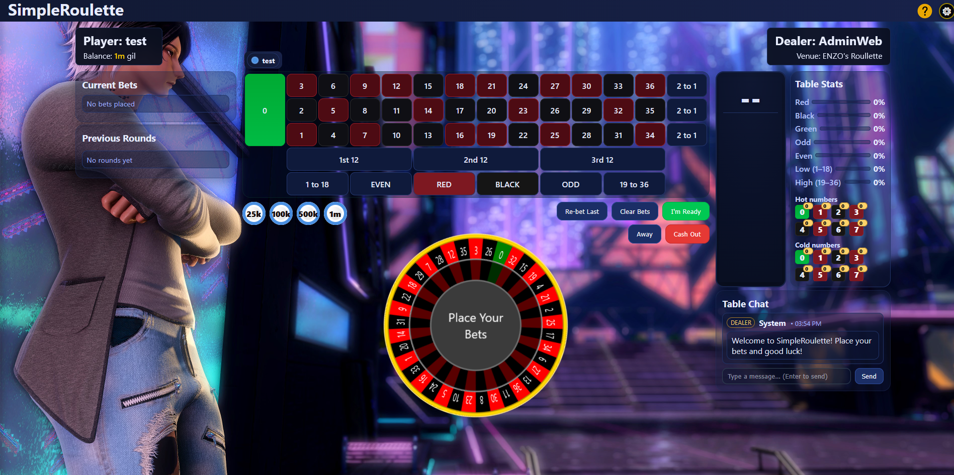 SimpleRoulette theme