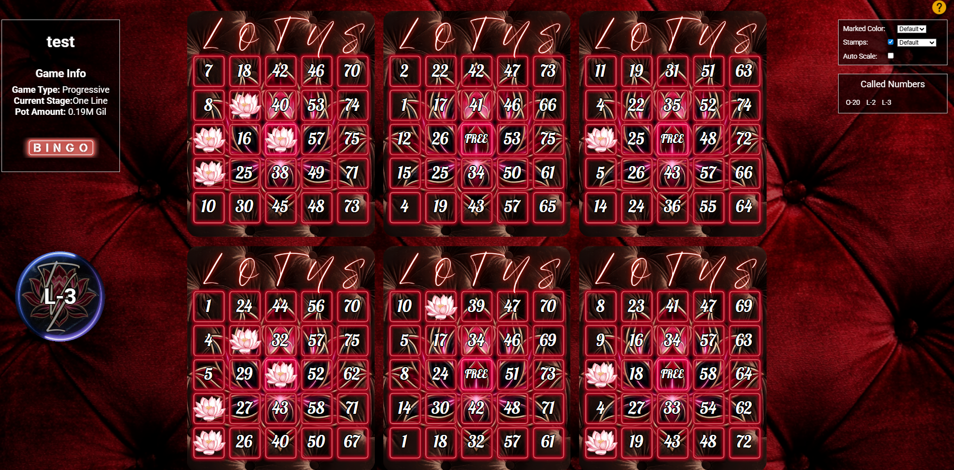 SimpleBingo theme